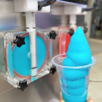 ซื้อ 2 รสชาติ เครื่องสลัชใหม่ พร้อมแสง LED ค็อกเทล Frozen Margarita Granita Smoothies เครื่องสลัช การผลิตออนไลน์