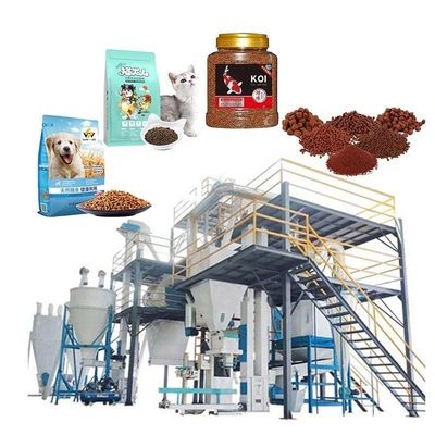 ซื้อ สายการผลิตอาหารสัตว์เลี้ยง ปลาแมว การผลิตอาหารสัตว์สัตว์เลี้ยง เครื่องทําอาหารสุนัขอัตโนมัติหลายฟังก์ชัน การผลิตออนไลน์